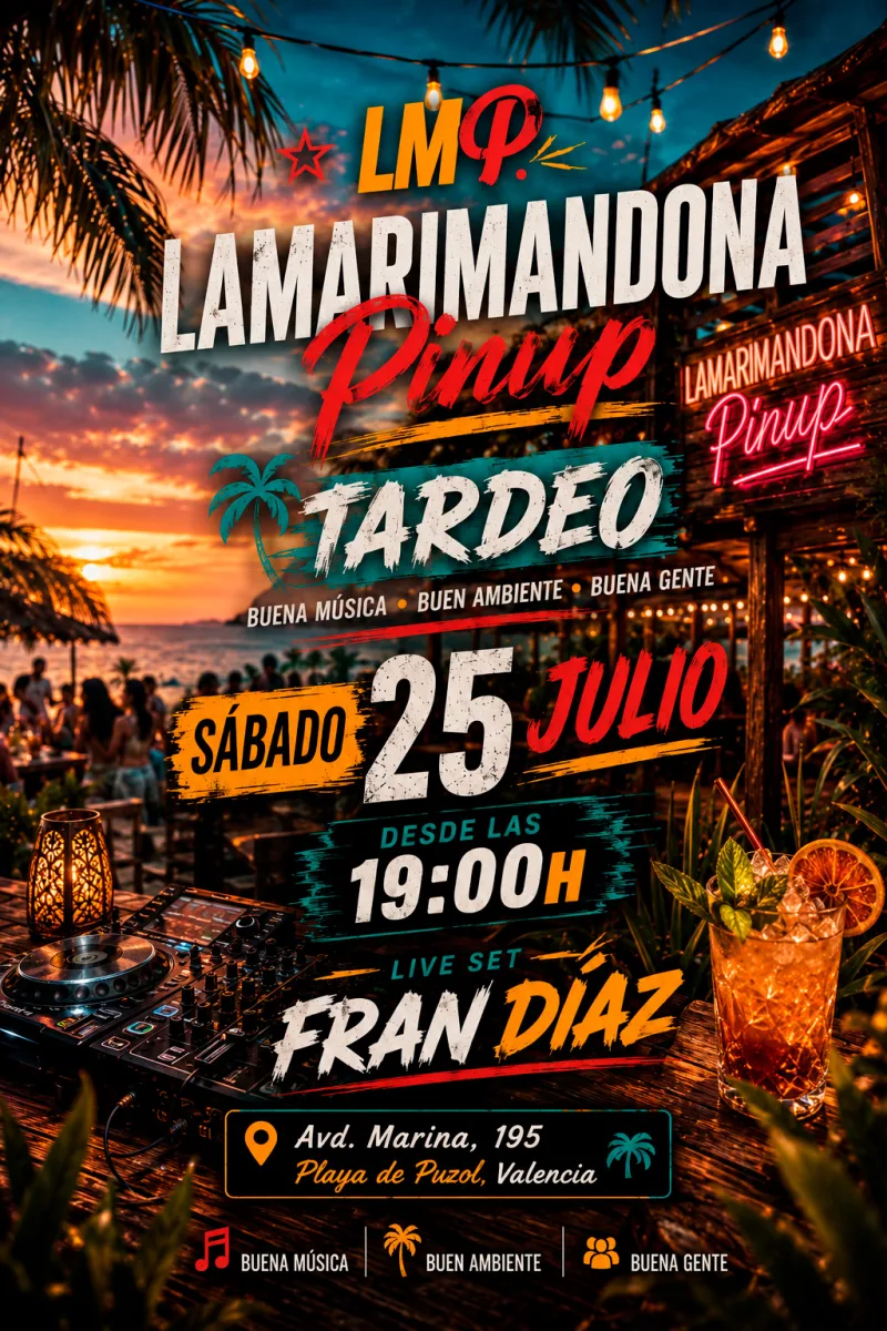 Cartel de Lamarimandona Pinup